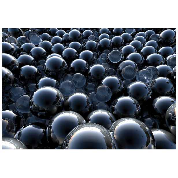 Vliesová fototapeta Černé sféry Hladký vesmír abstrakce 350x250 lepidlo