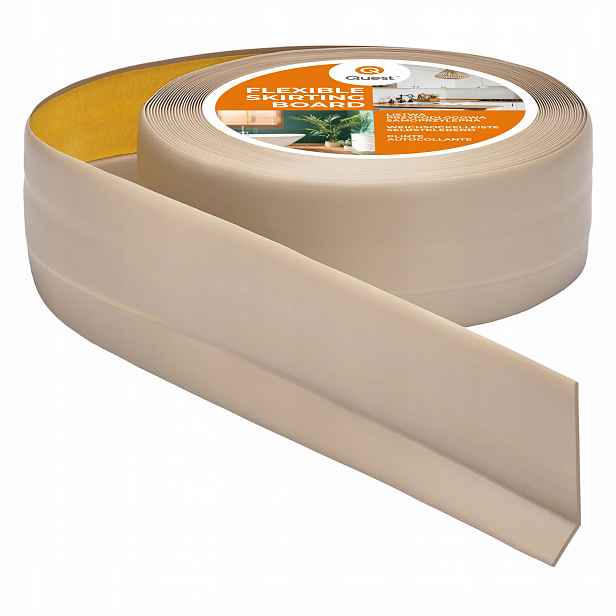 Podlahová lišta samolepicí Quest Pvc 50x20 mm Béžová 25 m| pružná