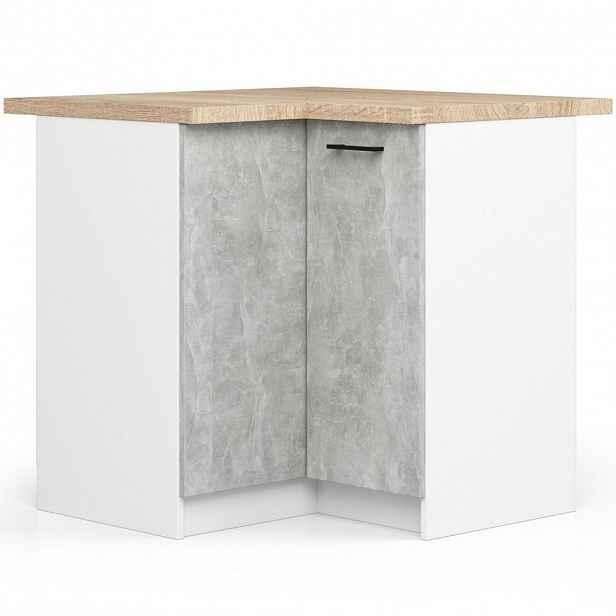 RAUMHIRSCH FURNITURE SPODNÍ SKŘÍŇ Bílá, betonová 85/90/46
