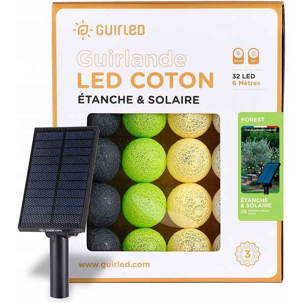 Řetěz Girlanda s 32 ks Led světelných koulí 4 barvy Vodotěsný IP55