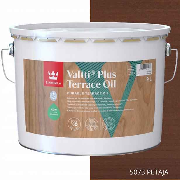 Tikkurila Olej Na Dřevo Valtti Plus Terrace Oil 9L Barva 5073 Petaja