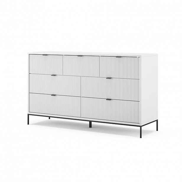 Vicco PŘÍBORNÍK Eliza Bílá 42 x 81 cm se 7 zásuvkami