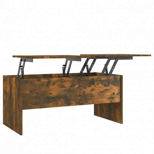 vidaXL Konferenční stolek kouřový dub 102x50,5x46,5cm kompozitní dřevo