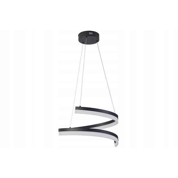 Závěsná lampa Reality Monacor spirála Led 28W 3 barvy černá