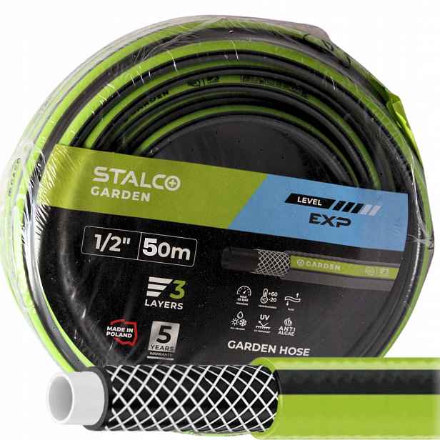 Hadice 1/2"x50 m 3-VRSTVÁ Nezamotává Se Silný Vyztužený Zavlažovač