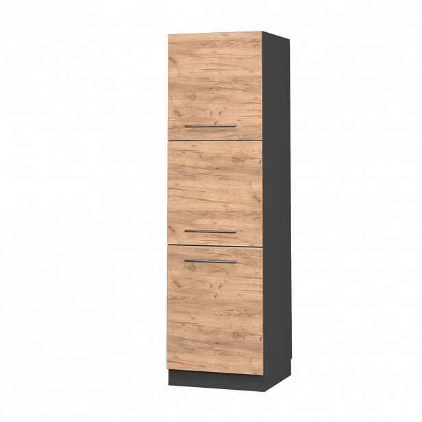 Vicco VYSOKÁ SKŘÍŇ Fame-Line, Zlatý mocný dub/Antracit, 60 cm