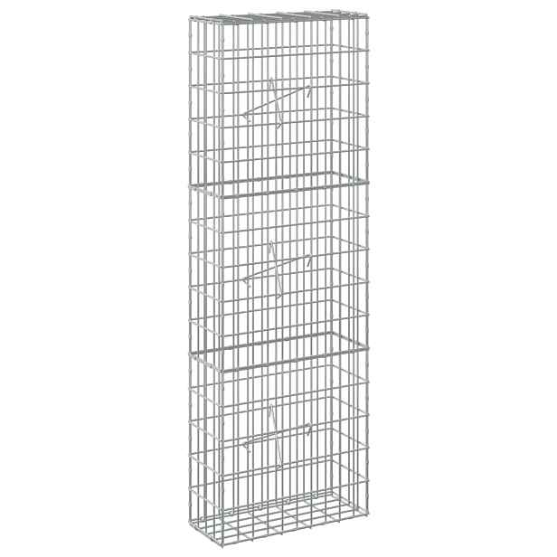 vidaXL Gabion s drátem 3,5 mm a síťkou 5x10 cm 50x20x150 cm