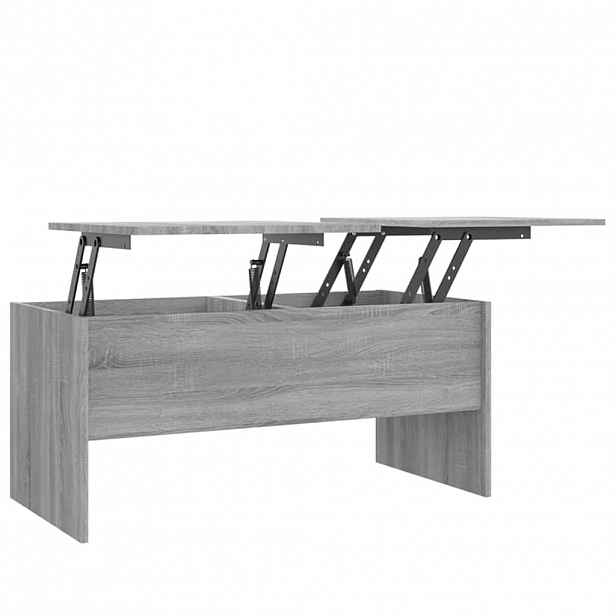 vidaXL Konferenční stolek šedý sonoma 102x50,5x46,5cm kompozitní dřevo