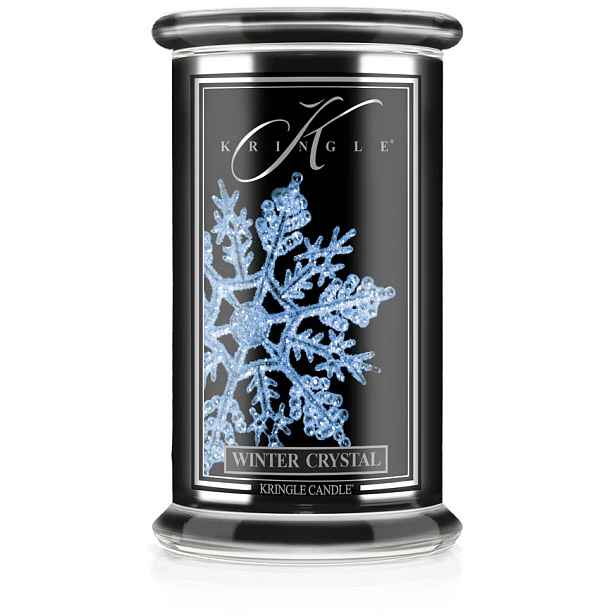 Winter Crystals – Kringle Candle – velká svíčka se dvěma knoty (624 g)