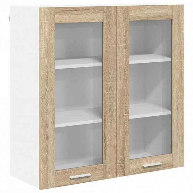 vidaXL Závěsná skříňka Sonoma dub 80 x 31 x 80 cm Kompozitní dřevo