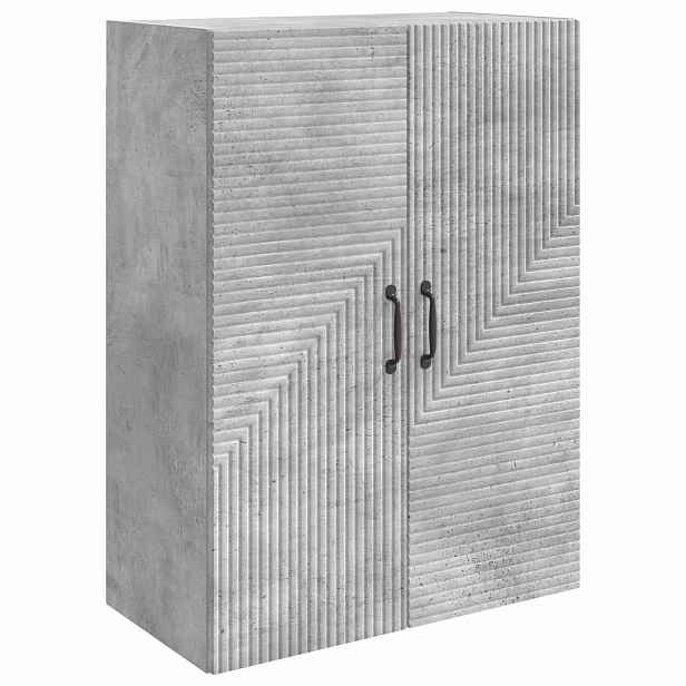 vidaXL Nástěnná skříň Betonově šedá 66 x 34,5 x 90 cm Kompozitní dřevo