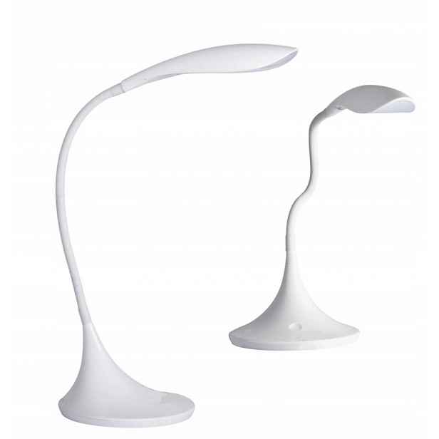 Led stolní lampička na stůl Noční, školní, stojící, bílá, teplá, nastavitelná