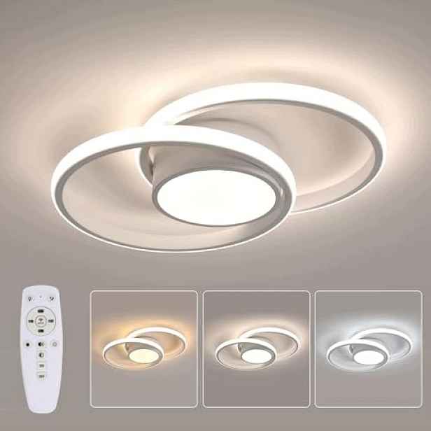Moderní Led Stropní Svítidlo, Bílý Kruh, 40W, S Dálkovým Ovládáním, Vhodné Do Obývacího Pokoje