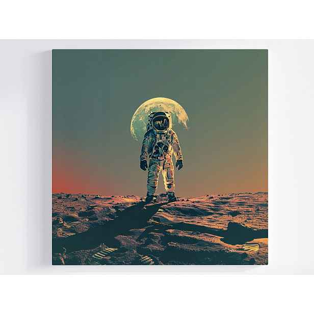 Obraz Na Plátně Canvas Astronauta Měsíc Mars Kosmos Planeta 50x50