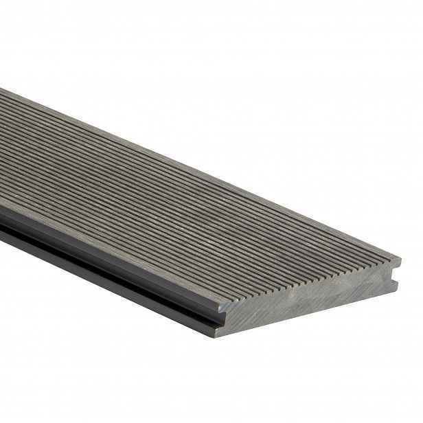 Prkno terasové dřevoplastové WPC PERI plné odstín dark grey 140×20×4000 mm