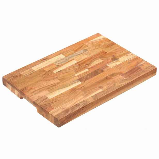 vidaXL Prkénko na krájení potravin 50 x 35 x 4 cm masivní akácie