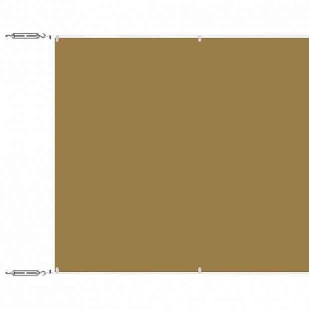 vidaXL Vertikální markýza béžová 60 x 1 200 cm oxfordská látka