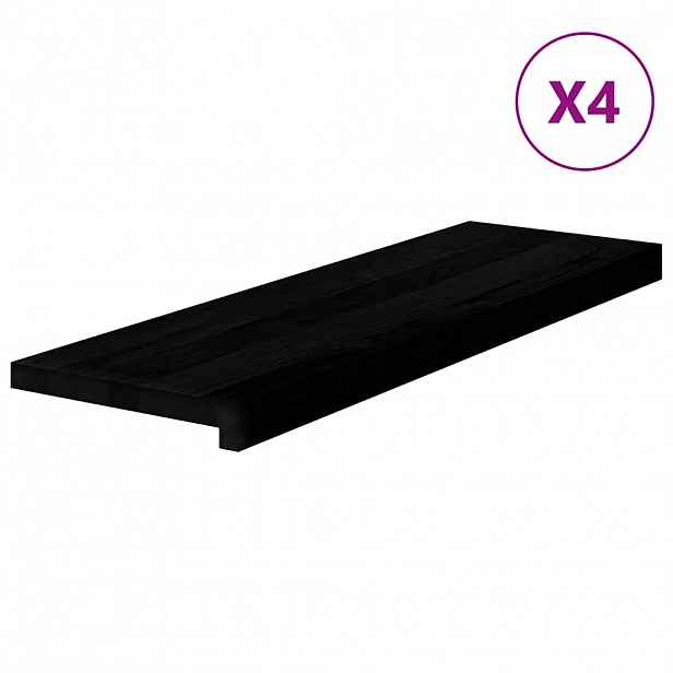 vidaXL Nášlapy na schody 4 ks světle hnědé 80x25x2 cm masivní dub