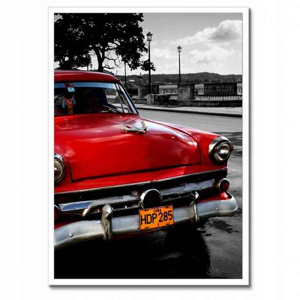 Plakáty v rámu 50x70 Kubánské červené auto