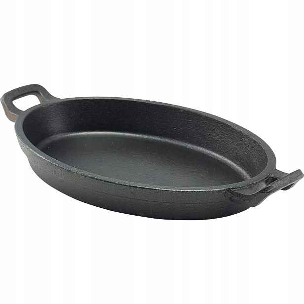Genware Zapékací mísa, litinová, výška: 35 mm, délka: 240 mm, šířka: 173 mm