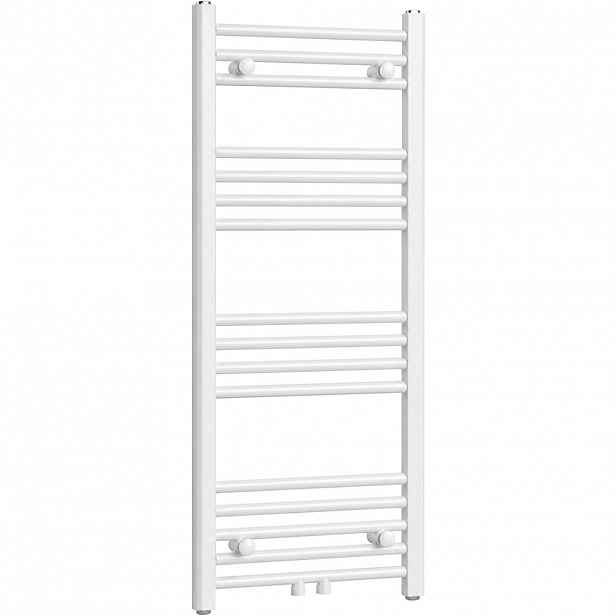 Koupelnový radiátor Benito - středové připojení 50mm/boční - 343 W - bílá  lesklá - 1000x450 mm