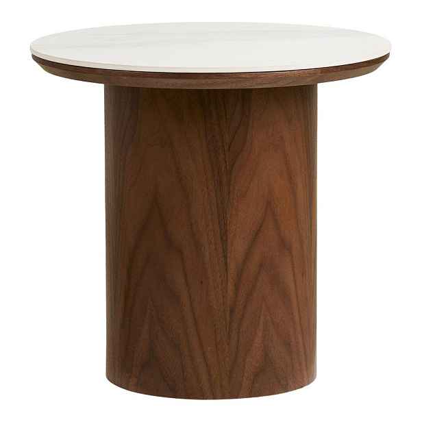 Kulatý odkládací stolek s keramickou deskou ø 40 cm Noli – House Nordic
