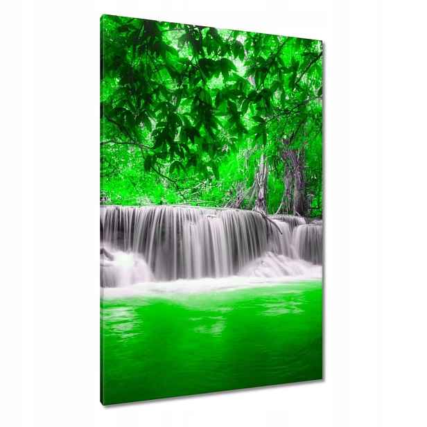 Obrazy 80x120 Zelený vodopád Kaskáda