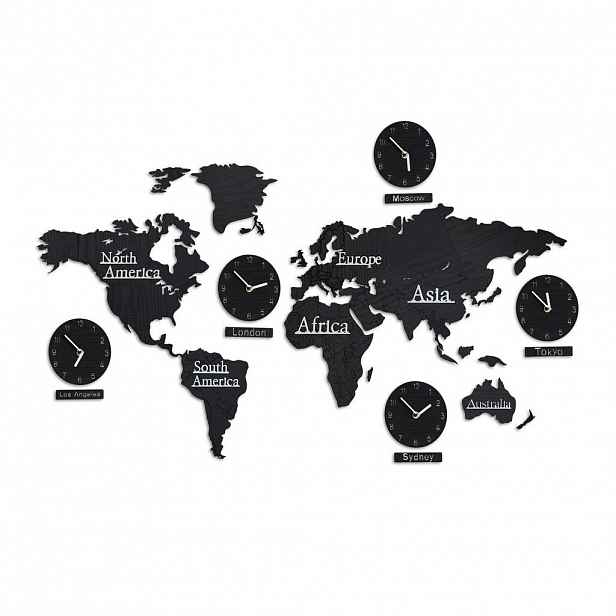 Relaxdays MAPA Přírodní dřevo 61x113 cm
