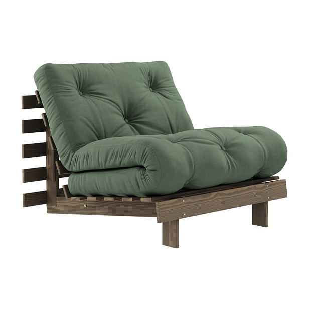 Zelené křeslo Roots – Karup Design