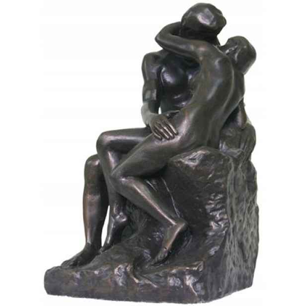 Figurka Polibek August Rodin Parastone velká 23,5 cm hnědá