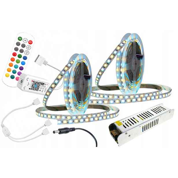 Set Led pásek Rgbw 10 m WiFi Ios Android