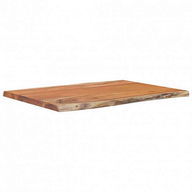 vidaXL Stolní deska 80x60x2,5 cm obdélník masivní akácie živá hrana