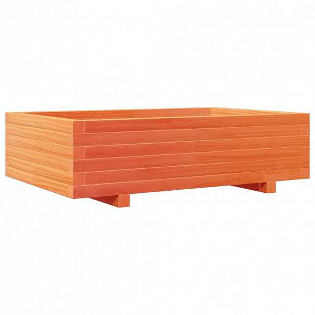vidaXL Zahradní truhlík voskově hnědý 90x60x26,5 cm masivní borovice