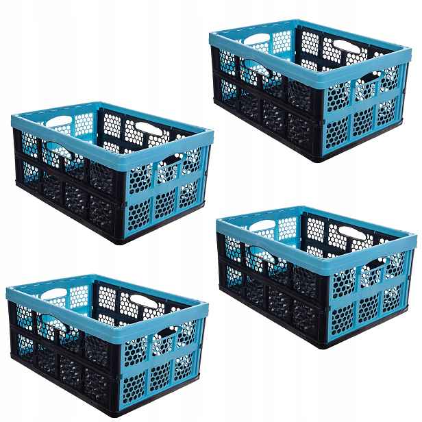 Box Košík Do Zavazadlového Prostoru Skládací Velký Set 4ks 32L