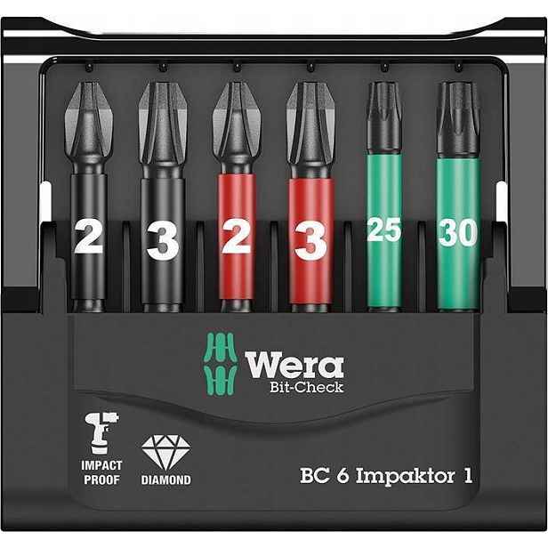 Bity Sada bitů Ph Pz Torx Groty Wera 057695 Impaktor