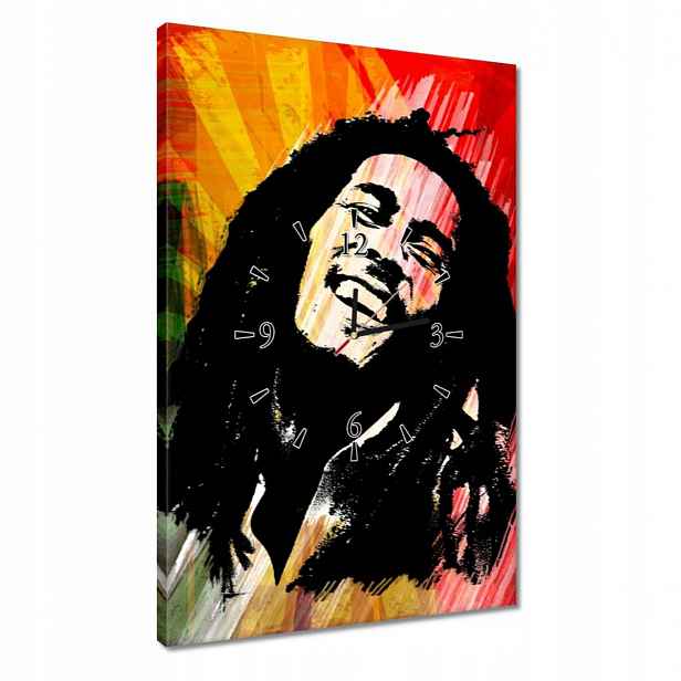 Hodiny 40x60 Bob Marley Reggae