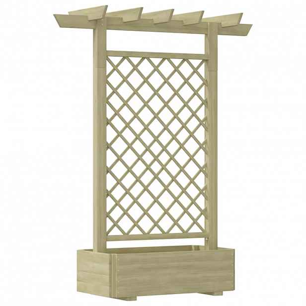 vidaXL Zahradní pergola s truhlíkem 162 x 56 x 204 cm dřevo