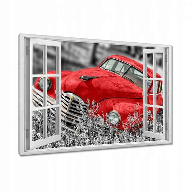 Obrazy 120x80 Červené staré auto