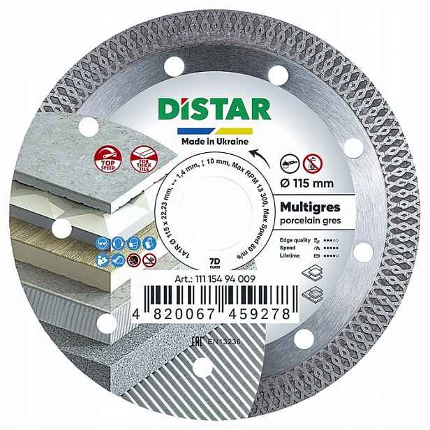 Diamantový kotouč Multigres 115 mm DiSTAR