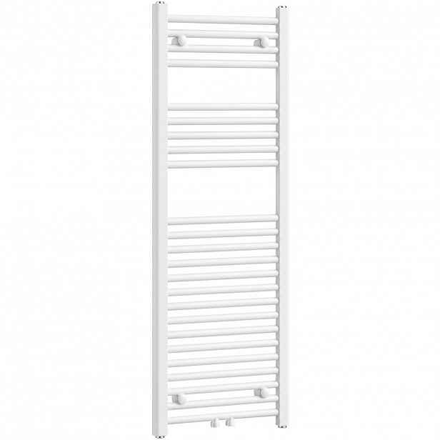 Koupelnový radiátor Benito - středové připojení 50mm/boční - 477 W - bílá  lesklá - 1200x450 mm