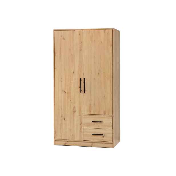 MASSENO ŠATNÍ SKŘÍŇ S OTOČNÝMI DVEŘMI VANO, 100/190/56 cm 2dveřová, dub Artisan