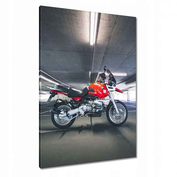 Obrazy 70x100 Červený motocykl Bmw