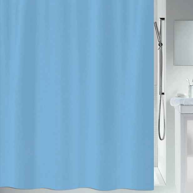 Spirella sprchový závěs Primo, nebesky modrý, 180 x 200 cm, polyester