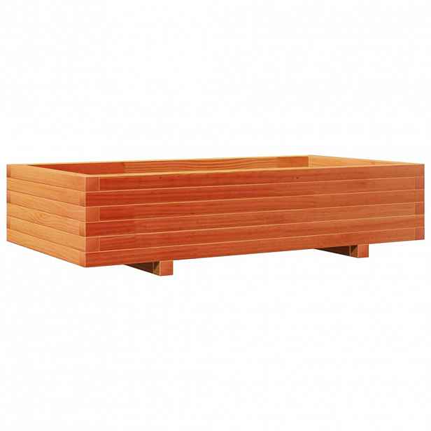 vidaXL Zahradní truhlík voskově hnědý 110x60x26,5 cm masivní borovice