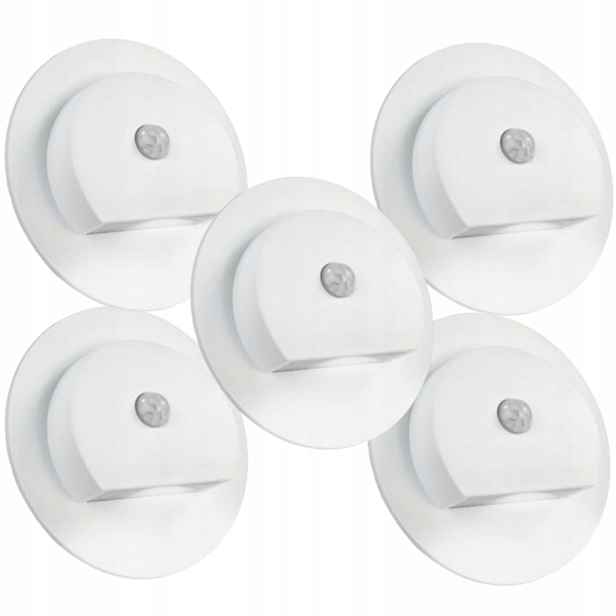 5 X Led Schodišťová Lampa 230V Na Schody Se Senzorem Pohybu Soumraku