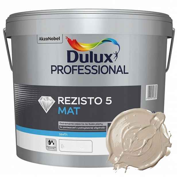 Barva na stěny Dulux Rezisto 5 9L Plamovzdorná barva Kašmír Mat třída 1