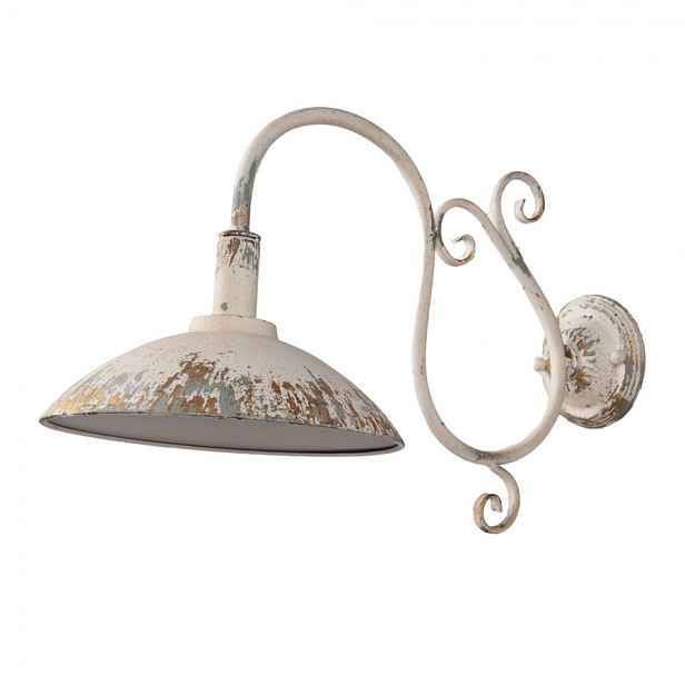 Béžová antik kovová nástěnná lampa Xavièrra - 49*23*27 cm E14/ma* 1*25W Clayre & Eef
