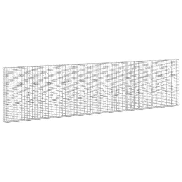 vidaXL Gabion s drátem 3,5 mm a síťkou 5x5 cm 600x20x150 cm