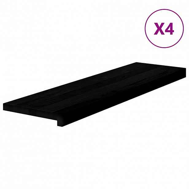 vidaXL Nášlapy na schody 4 ks světle hnědé 90x30x2 cm masivní dub