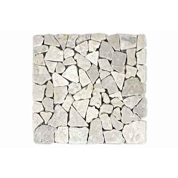 Divero Garth 1657 Mramorová mozaika - krémová 1 m2 - 30x30x1 cm
